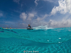 Amazing photoshooting with a kitesurfer at Klein Curacao,... by Dave Benz 